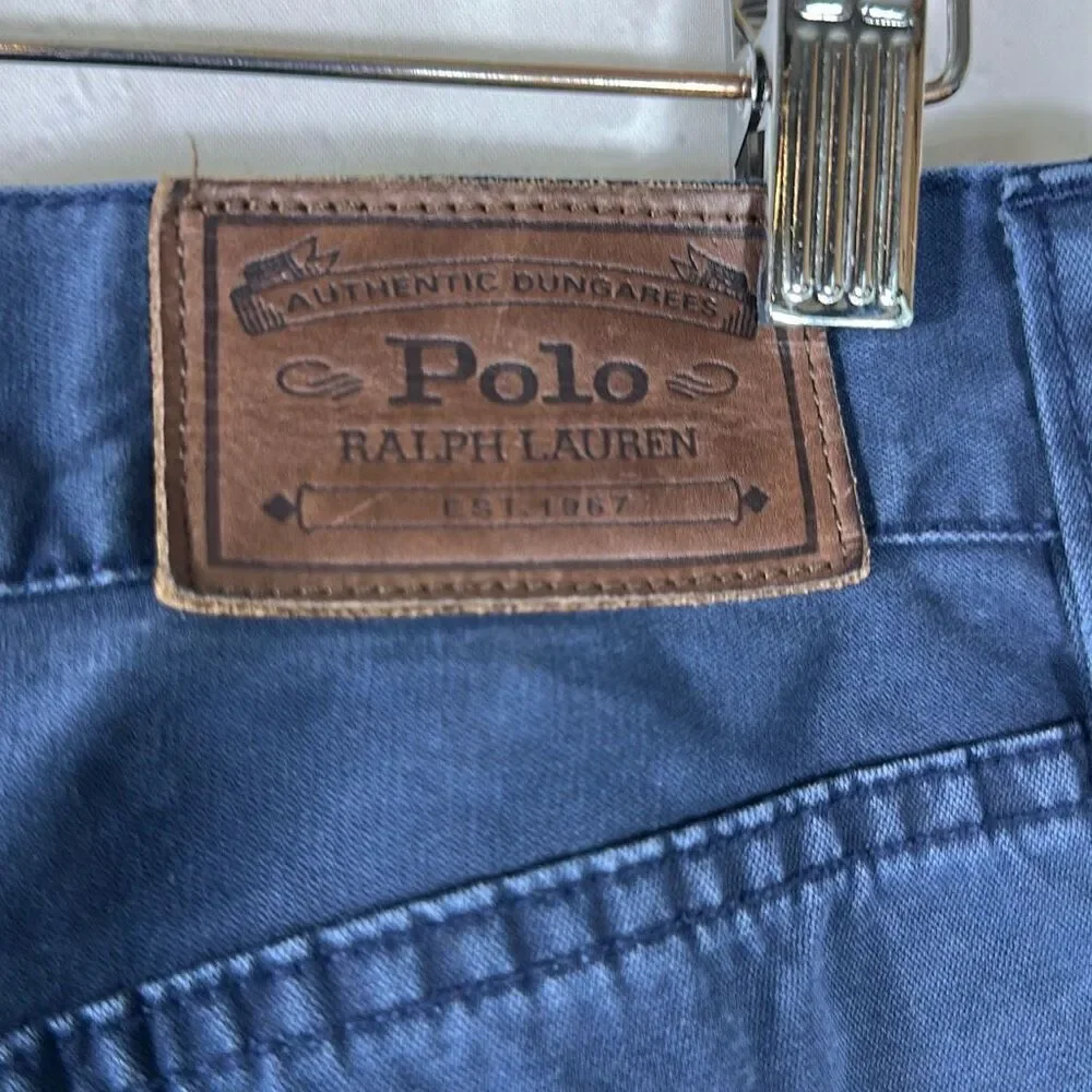 Polo Ralph Lauren Navy‎ Blue Pants Khaki Chino size 36x30 100% Cotton
